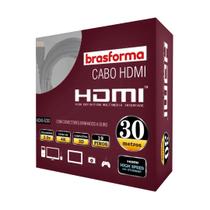 Cabo HDMI 30 Metros 2.0 4K UltraHD Brasforma