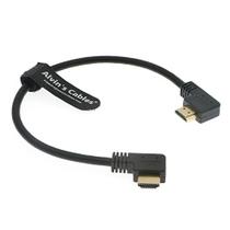 Cabo HDMI 30cm Alvin's Cables Z Cam E2 L Forma L Esquerdo para Direito Alta Velocidade Atomos Shinobi Monitor Portkeys BM5 Monitor