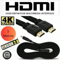 Cabo Hdmi 3M 4K Ultra Hd 3D Computador Tv Xbox Playstation