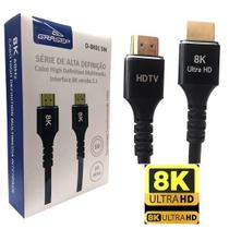 Cabo HDMI 3mt V2.1 8Nvceker K/60Hz 4k/120Hz Full HD/144Hz 10.2gbps 8K D-8K01 3M