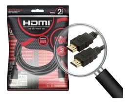 CABO HDMI 4k 2 METROS CHIPSCE VERSÃO 2.0 ULTRA HD 3D HDR