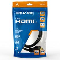 Cabo Hdmi 4K Gold 2.0 Ultra HD HDR 4K/120Hz 1,2,3 ou 5 Metros Para Televisão Computador Video Games Dolby Aquario Cabo Hdmi 4K Gold 2.0 Ultra HD HDR 4K/120Hz 1,2,3 ou 5 Metros Para Televisão Computador Video Games Dolby Aquario