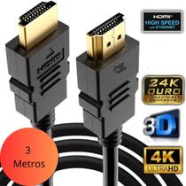 Cabo HDMI 4K HDR Alta Velocidade 3 Metros Entrega Rápida Filmes