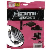 Cabo HDMI 5 metros 2.0 19 pinos 4K Cabo HDMI 5 metros 2.0 19 pinos 4K