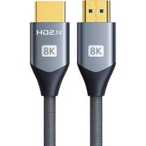 Cabo HDMI 8K 1,8m Ultra HD 60Hz Alta Velocidade HDR para TV Smart Console Notebook Projetor