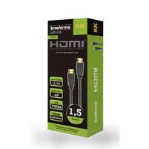 Cabo HDMI 8K 1m Brasforma HDMI8001