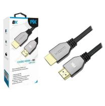 Cabo hdmi 8k uhd gold 2.1 (até 240hz) 1,5 metros 018-2121