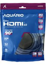 Cabo Hdmi 90 2.0 4k 3d 19 Pinos - 10 Metros Aquário