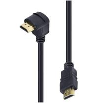 Cabo Hdmi 90 Graus 3m Para Tv Led Qled Full Hd Na Parede