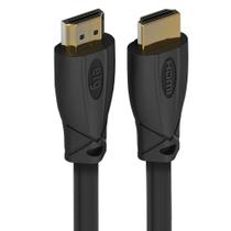 Cabo HDMI Alta Performance v2.0, 4K Ultra HD 60Hz, ARC e Ethernet, Conectores com Banho de Ouro 24k, Com 5 metros, Preto, HD4K50, ELG