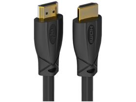 Cabo HDMI Alta Performance v2.0, 4K Ultra HD, ARC e Ethernet, Conectores com Banho de Ouro 24k, Com 3 metros, Preto, HS2 Cabo HDMI Alta Performance v2.0, 4K Ultra HD, ARC e Ethernet, Conectores com Banho de Ouro 24k, Com 3 metros, Preto, HS2