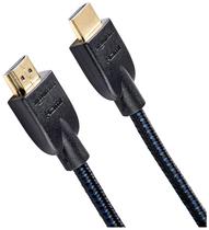 Cabo HDMI Amazon Basics de alta velocidade 4K Ultra HD de 6 pés preto e azul Cabo HDMI Amazon Basics de alta velocidade 4K Ultra HD de 6 pés preto e azul