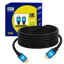 Cabo Hdmi Amplificado 4k, Ultra Hd Com Filtro 25 Metros Mxt