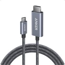 Cabo HDMI Anker A87E0 4K @60Hz USB-C para HDMI 1,8 m trançado Cabo HDMI Anker A87E0 4K @60Hz USB-C para HDMI 1,8 m trançado