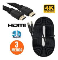 Cabo HDMI Aoweixun 3m 4K 3D Preto Nylon HDTV Conector Macho Cabo HDMI Aoweixun 3m 4K 3D Preto Nylon HDTV Conector Macho