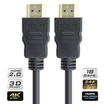 Cabo HDMI áudio 2.0v 3D Ready 4K High Speed UltraHD Comprimento até 3 Metros ELG HS2030