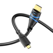 Cabo HDMI BlueRigger Micro HDMI para HDMI 4K @60Hz HDR 4,5 m Cabo HDMI BlueRigger Micro HDMI para HDMI 4K @60Hz HDR 4,5 m