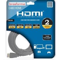 Cabo HDMI Brasforma de Alta Definição 2.0 com 2m HDMI5002
