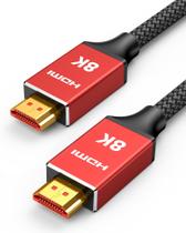 Cabo HDMI Capshi 8K 2.1 48Gbps de alta velocidade 3m com eARC Red