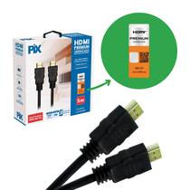Cabo Hdmi Com Certificação Ultra High Speed Premium 5 Metros Cabo Hdmi Com Certificação Ultra High Speed Premium 5 Metros