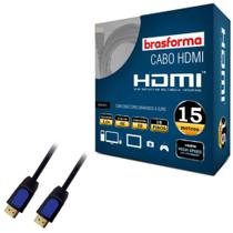 Cabo HDMI de Alta Definição 2.0 com 15 metros Brasforma HDMI-5015