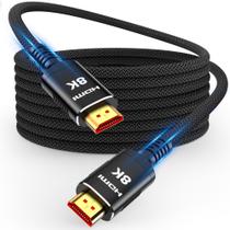Cabo HDMI de fibra óptica Snowkids 8K 100 pés/30 m HDMI 2.1