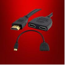 Cabo Hdmi Divisor Splitter Duplicador Y 1 Macho Para 2 Fêmea Fimes Cabo Hdmi Divisor Splitter Duplicador Y 1 Macho Para 2 Fêmea Fimes
