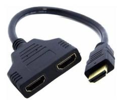 Cabo Hdmi Divisor Splitter Duplicador Y 1 Macho Para 2 Fêmea Cabo Hdmi Divisor Splitter Duplicador Y 1 Macho Para 2 Fêmea
