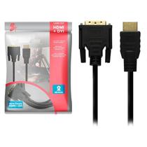 Cabo HDMI E DVI 5+ 24+1 Preto 2 Metros - 018-8702
