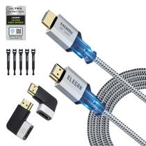 Cabo HDMI Elecan 8K HDMI 2.1 4K @120Hz 15 pés com laços e adaptadores