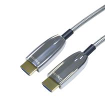 Cabo HDMI Fibra Óptica 2.1 4k/8k Flexível Blindado 10,0 Metros - SOLUCAO