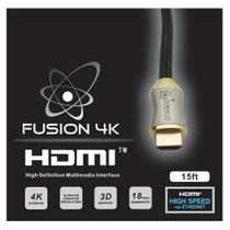 Cabo HDMI Fusion4K de alta velocidade 4K (60 Hz) Resolução 4K 15 pés Cabo HDMI Fusion4K de alta velocidade 4K (60 Hz) Resolução 4K 15 pés