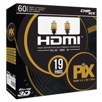 Cabo Hdmi Gold 1.4 3D Full Hd 19 Pinos 60 Metros Com Filtro Cabo Hdmi Gold 1.4 3D Full Hd 19 Pinos 60 Metros Com Filtro