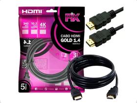 Cabo hdmi gold 1.4 4k ultrahd 15p 5m - 018-0514 - PIX