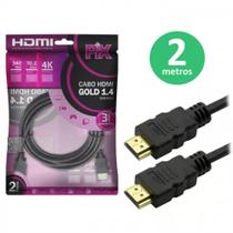 Cabo HDMI Gold 1.4 Ultra HP 15P Com 4K de Resolução Máxima 2 Metros 0180214 Cabo HDMI Gold 1.4 Ultra HP 15P Com 4K de Resolução Máxima 2 Metros 0180214