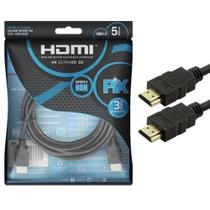 Cabo HDMI Gold 2.0 4k Hdr 19p 5m. - Santana Centro
