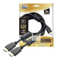 Cabo Hdmi Gold 2.0v Ultra Hd 4k 3d 30awg Com Filtro 5 Metros