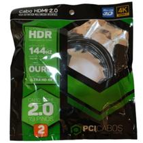 Cabo HDMI + HDMI 4K 2.0 2m PCI