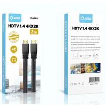 Cabo Hdmi Hdtv 1.4 4k 2k Malha 3 Metros Lotus - LT-HD010