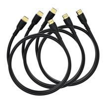 Cabo HDMI Jorenca 8K/4K 1,8 m, pacote com 3 unidades HDMI 2.0 de alta velocidade Cabo HDMI Jorenca 8K/4K 1,8 m, pacote com 3 unidades HDMI 2.0 de alta velocidade