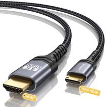 Cabo HDMI JSAUX Mini HDMI para HDMI 2.0 4K 60 Hz 4,5 m cinza