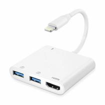 Cabo HDMI Lightning USB 3.0 PD, adaptador AV de câmera PD pa