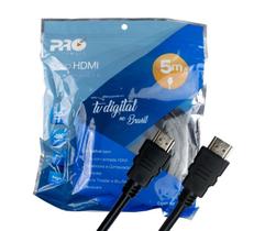 Cabo HDMI Macho 5M Ultra HD 4K P/ Áudio Vídeo Profissional Cabo HDMI Macho 5M Ultra HD 4K P/ Áudio Vídeo Profissional