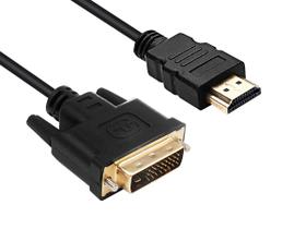 Cabo hdmi macho x dvi-d 24+1 macho de 1,80 metros