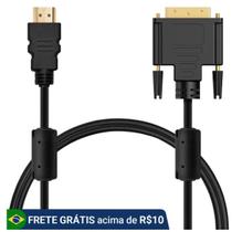 Cabo HDMI Macho X DVI-D DUAL LINK Com 2 Metros MBTech Cabo HDMI Macho X DVI-D DUAL LINK Com 2 Metros MBTech