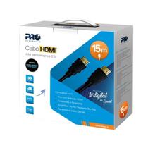 Cabo Hdmi Macho X Macho 2.0 Com 15 Metros Para Tvs