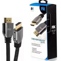 Cabo HDMI Macho x Macho 2.1 8K 1,5M Preto Gold Chip Sce - 018-2121 PIX Cabo HDMI Macho x Macho 2.1 8K 1,5M Preto Gold Chip Sce - 018-2121 PIX