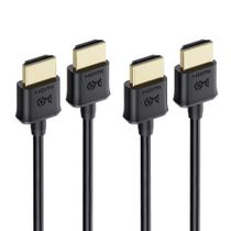 Cabo HDMI Matters Ultra Thin 4K @60Hz 1,8 m, pacote com 2 Cabo HDMI Matters Ultra Thin 4K @60Hz 1,8 m, pacote com 2