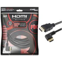 Cabo HDMI MD9 2.0 M/HDMI M 10M 90 Graus 7670
