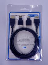 Cabo HDMI, Mini HDMI e Micro HDMI 1.5m 3 em 1 Preto
